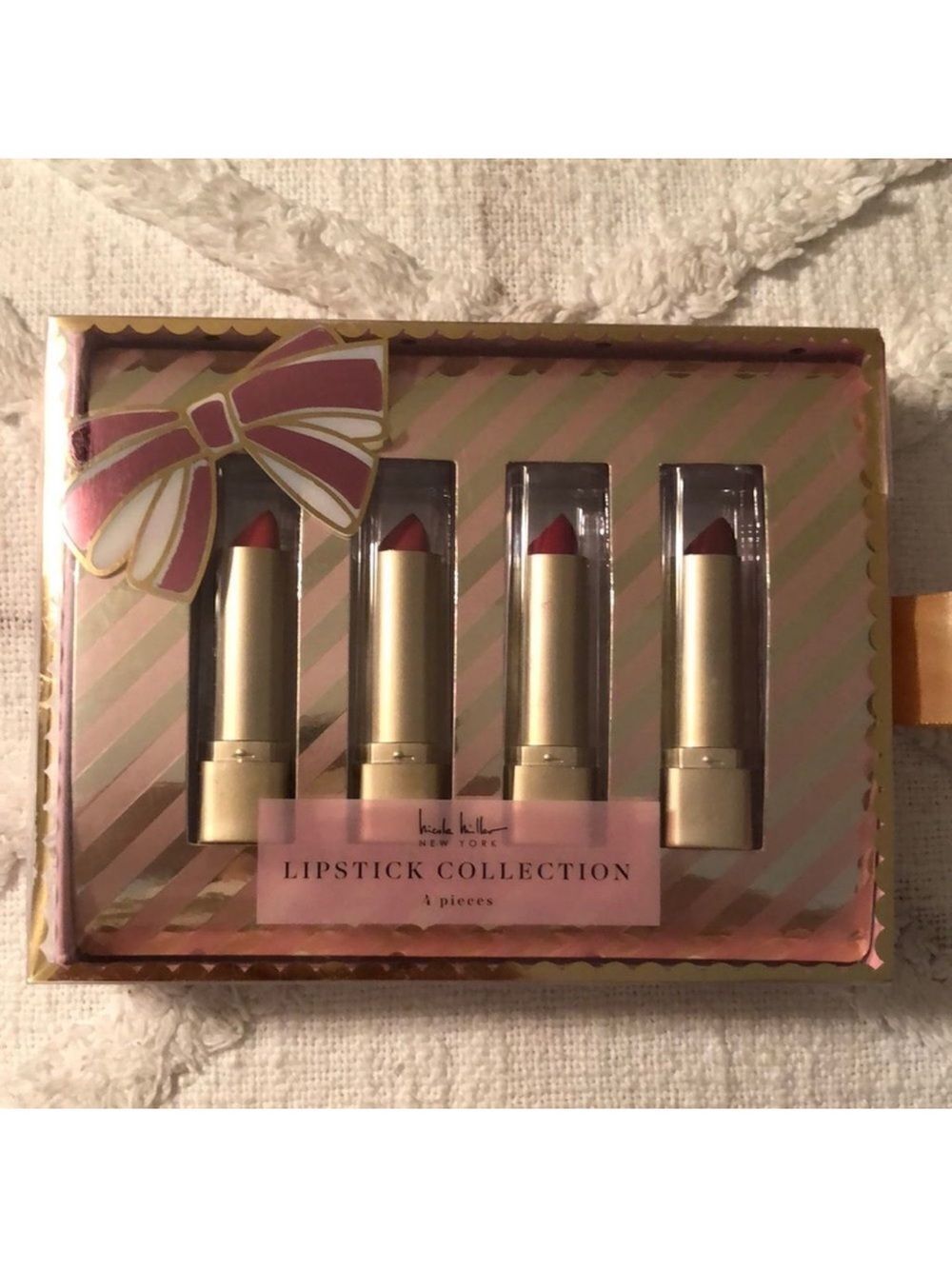 Nicole Miller Red Lipstick Collection Set of 4 Gift Set